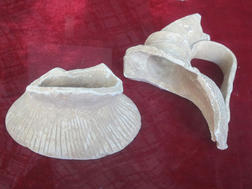 18. 北宋潮州窑素烧鱼形壶残件