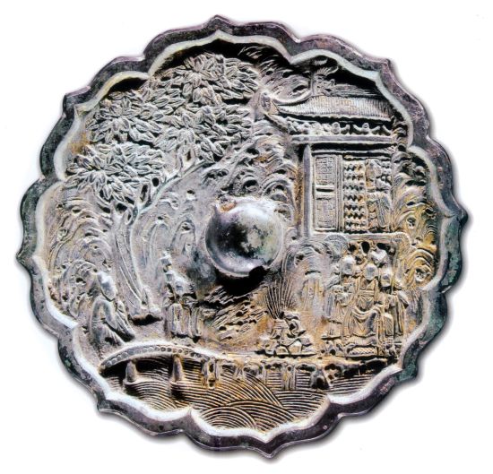 图6、金代唐皇游月宫故事镜