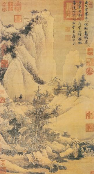 品古代雪景山水赏人文雅趣