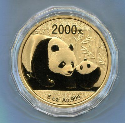 2011年熊猫5盎司金币一枚 2011年熊猫5盎司金币一枚