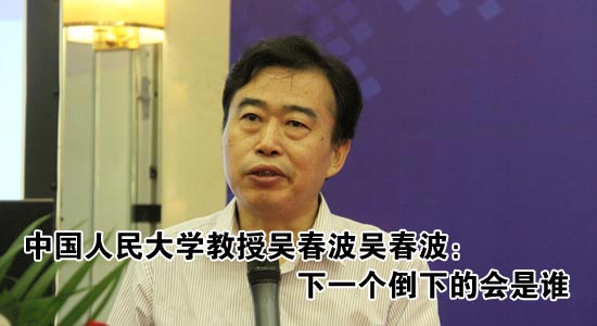 中国人民大学教授吴春波：下一个倒下的会是谁
