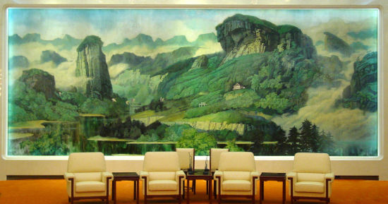 武夷之春(10×4m,1994年,人民大会堂福建厅漆壁画)