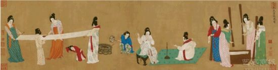 艺宴商城传世名画系列 张萱：捣练图