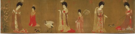 艺宴商城传世名画系列 周昉：簪花仕女图