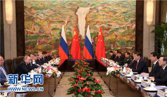 5��20�գ��й�������ϯϰ��ƽ���Ϻ�ͬ����˹��ͳ�վ����л�̸�� �»������ ������ ��