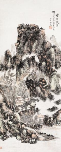 黄宾虹的《晴峦暖翠》成交价:874万元 北京匡时2013年秋季艺术品拍卖会 黄宾虹的《晴峦暖翠》成交价:874万元 北京匡时2013年秋季艺术品拍卖会