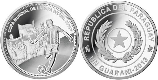 盘点各国发行的2014巴西世界杯纪念币(组图)_