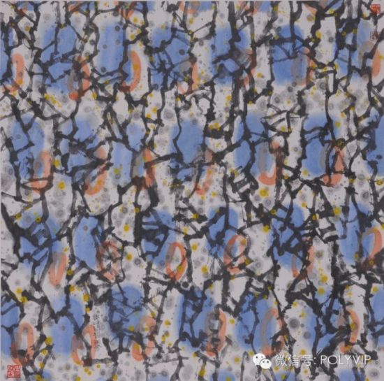 姜宝林 《脉之韵》 125cm×125cm 2013年作 姜宝林 《脉之韵》 125cm×125cm 2013年作