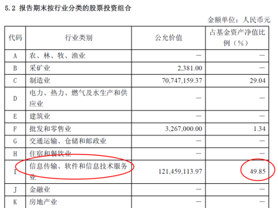 富安达优势成长今年二季报投资行业分布