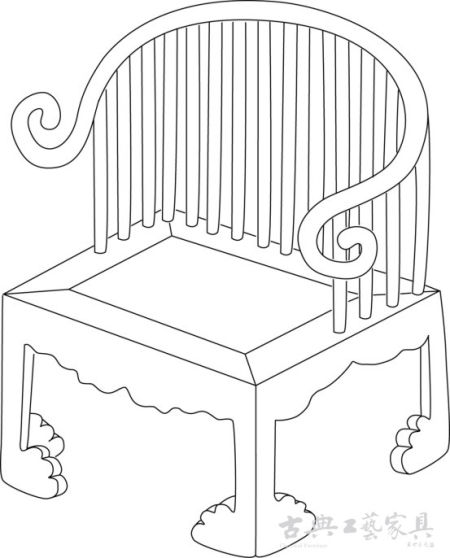 图6 宋佚名《宋人写梅花诗意图》中的圈椅