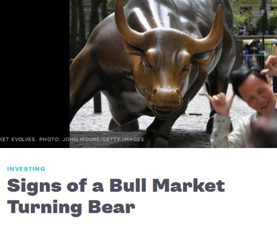 美国股票市场牛市正在向熊市转变?|美国股市