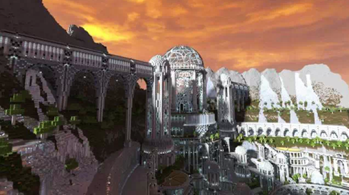 Minecraft中的地图Adamantis — City of the Gods