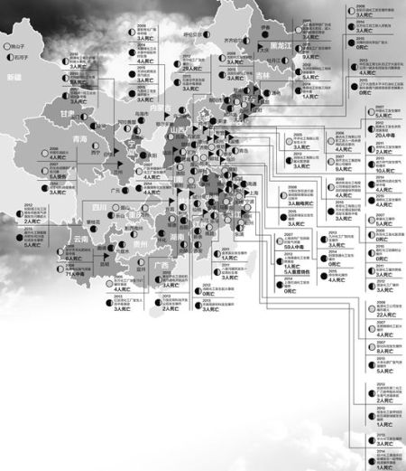 中国十年化工事故风险地图