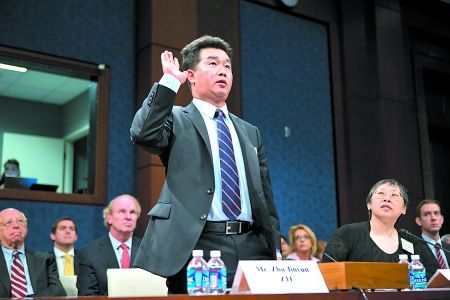 9月13日,中兴公司高级副总裁朱进云出席听证会。