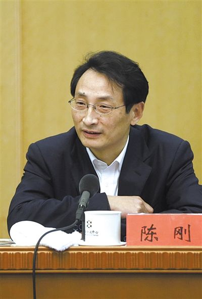 昨日,北京市人大代表、北京市副市长陈刚参与丰台团小组讨论。 新京报记者 浦峰 摄