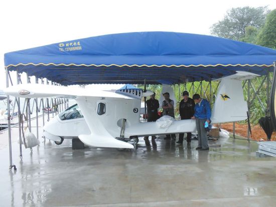 飞鱼惊艳 两架水陆两用飞机永久落户柳州