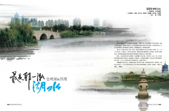 最是那一泓湖水 最是那一泓湖水:西湖如茶金鸡湖似咖啡(图)