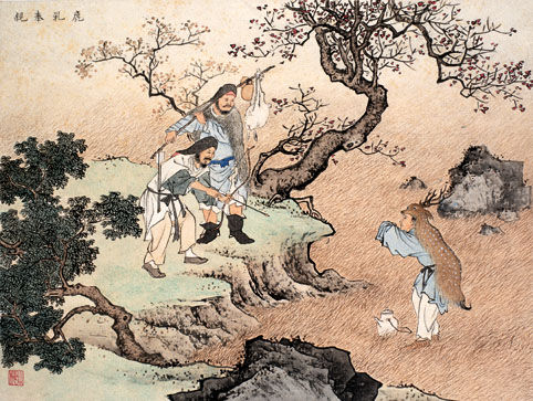 二十四孝图:鹿乳奉亲 古代二十四孝故事:鹿乳奉亲(图)