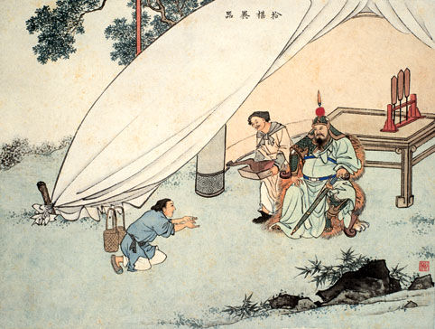 二十四孝图:拾葚异器 古代二十四孝故事:拾葚异器(图)