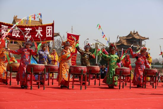 华阴素鼓 “山河同祭•三月三华山春祈大典”在西岳庙举行