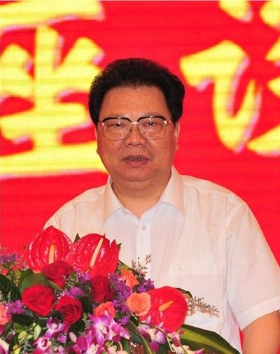 谢强华作重要讲话。 “弘扬叶帅精神 助推梅州发展”座谈会召开