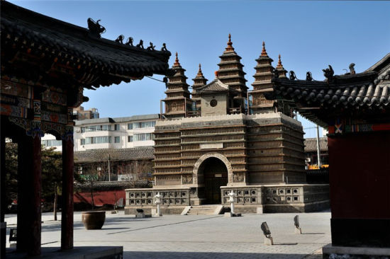 金刚座舍利宝塔 五塔寺:蒙古天文图石刻最为珍贵
