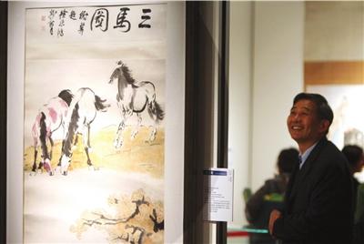 史上规模最大徐悲鸿画展(图)