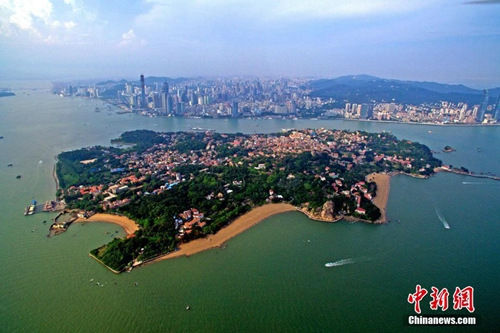 鸟瞰鼓浪屿全景 青海可可西里与福建鼓浪屿冲击世遗 胜算几何?