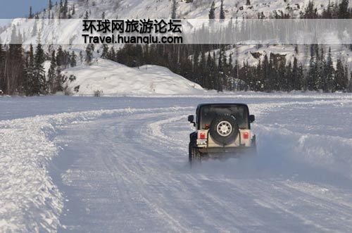 加拿大:世界上最长的冰面高速公路(组图)