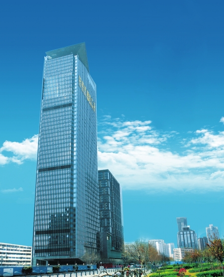 地铁上空的金融街