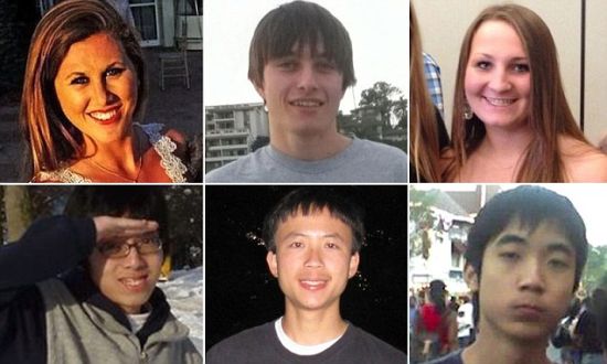 加大枪击案中遇难的６名学生