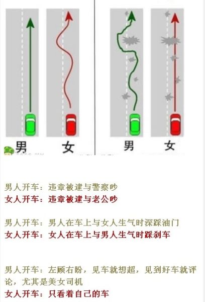 男人和女人开车的区别