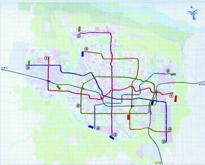 郑州6条地铁规划线路图