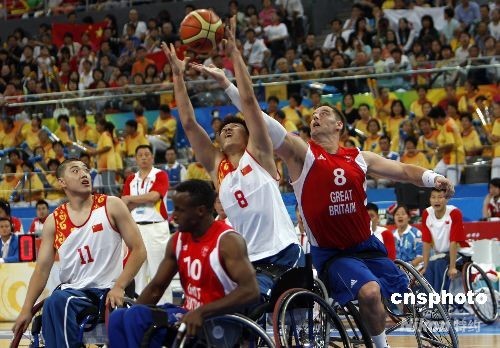 男子轮椅篮球:中国队三连败 小组出线基本无望