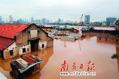 南宁遭遇百年来同期最大洪水