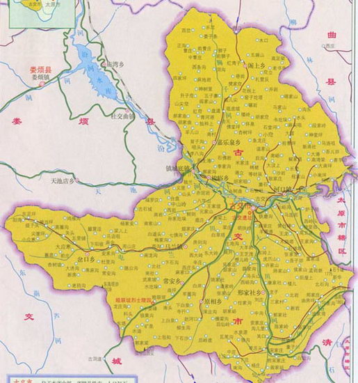 古交地图,图片来源:太原新闻网