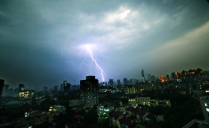 冰雹突袭上海