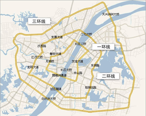 武汉市道路交通规划图