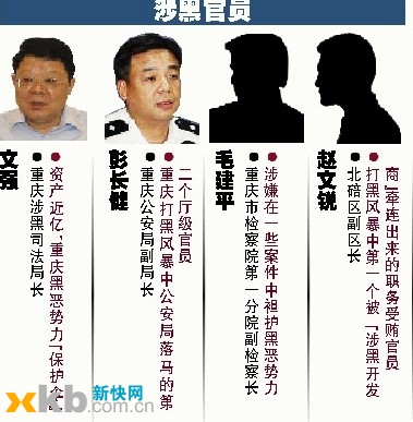 重庆公安副局长涉黑落马