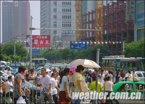 冷空气月底侵入中国北方高温天气有望缓解