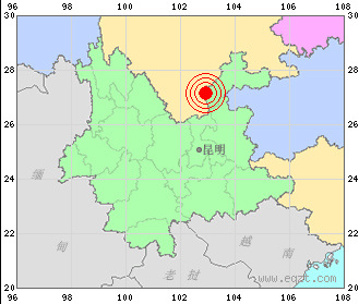 云南巧家县4.8级地震致20余间房屋开裂