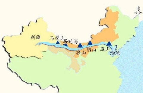 海水西调入疆路线示意图。