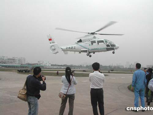 2005年中国海监装备的第一架专用直升机。
