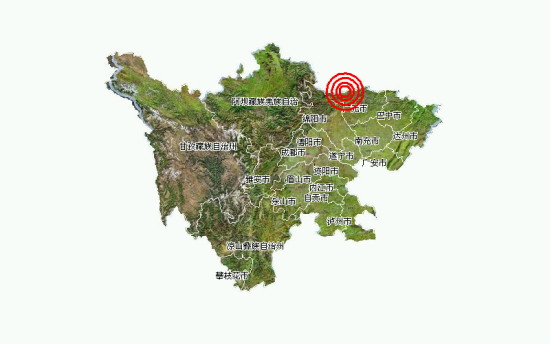 四川青川县与甘肃文县交界发生里氏4.3级地震。