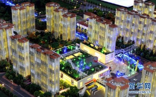 图为广州龙归城保障性住房项目沙盘。 新华社记者卢汉欣摄