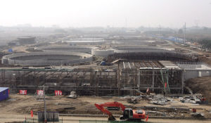 沈阳南部污水处理厂主体完工 两个月后调试运行