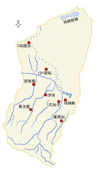 新疆玛纳斯河流域下游断流已成新风沙地