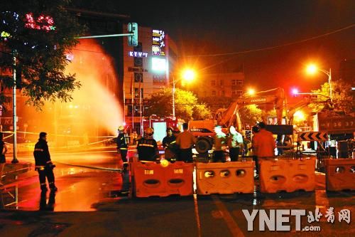两小时紧急抢险“井喷”天然气