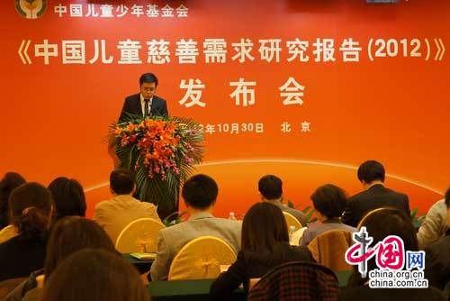 中国首份儿童慈善需求研究报告在京发布。 中国网 吴静/摄影 中国首份儿童慈善需求研究报告在京发布。 中国网 吴静/摄影