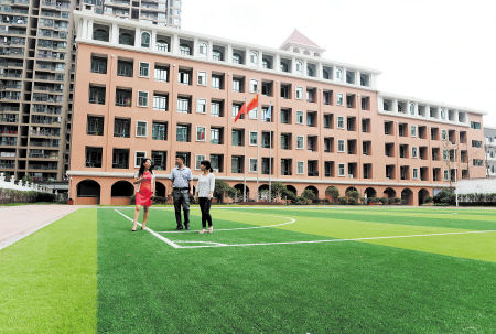 雨花区砂子塘小学万博汇校区,外来务工人员子女也能在这样环境优美的